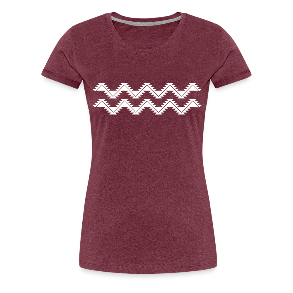 Swallowtail Women’s Premium T-Shirt - heather burgundy
