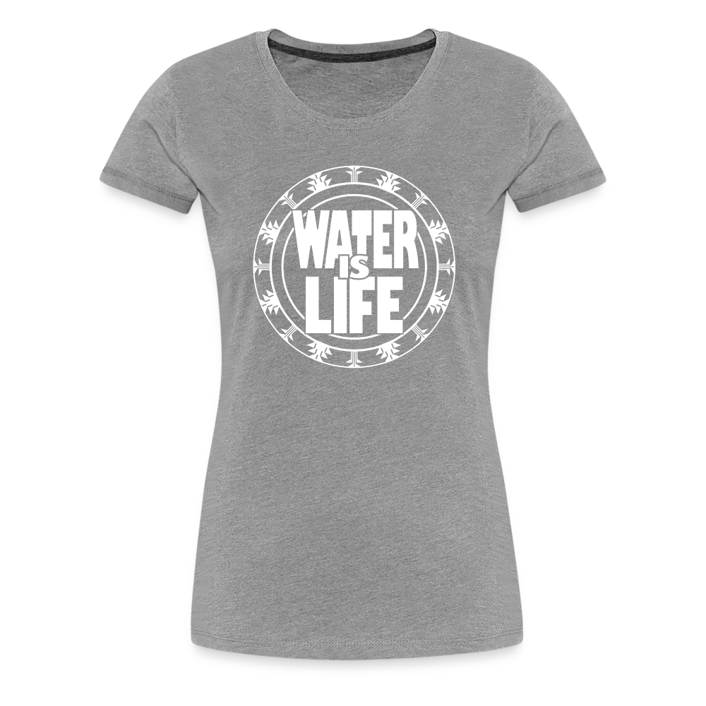 Water Is Life Women’s Premium T-Shirt - heather gray