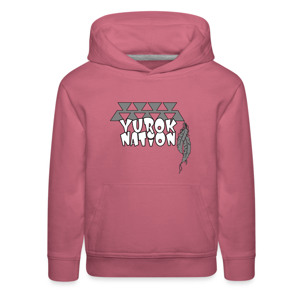 Yurok Nation LR Kids‘ Premium Hoodie - mauve