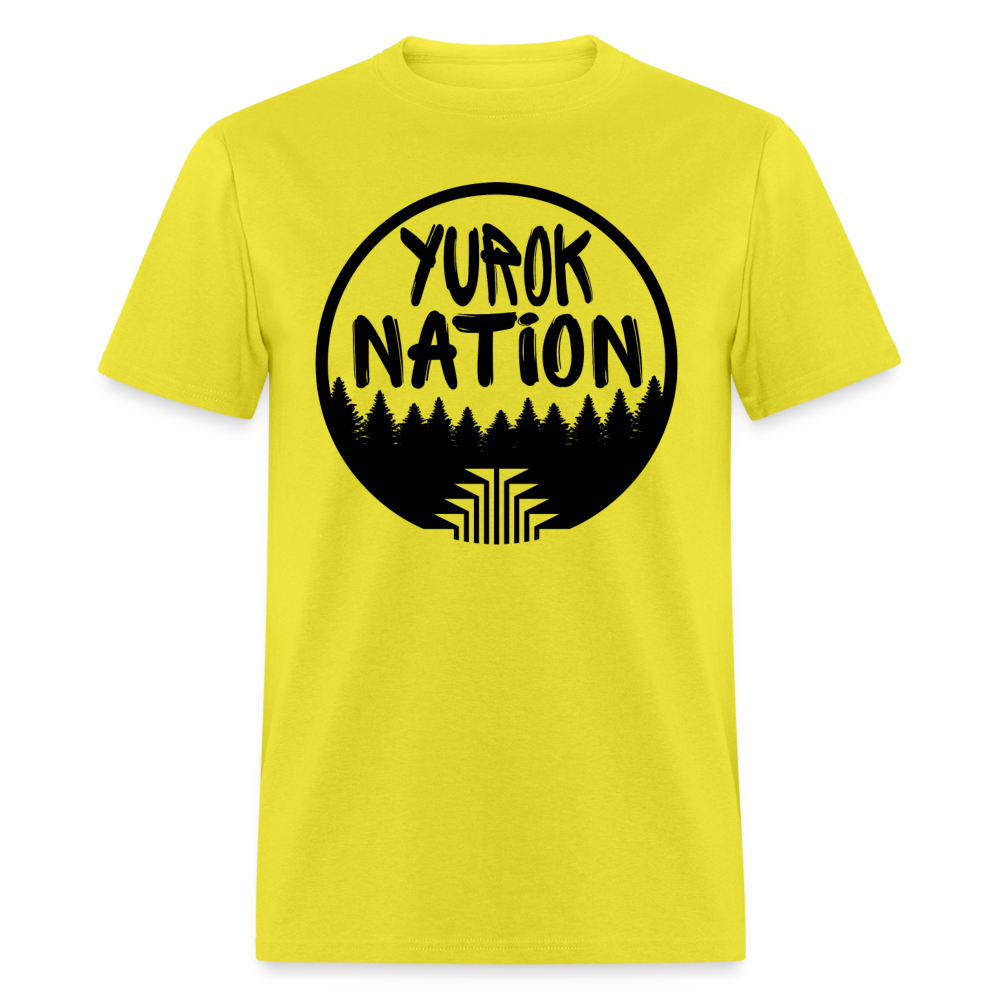 Yurok Nation Round Emblem Short-Sleeve T-Shirt - yellow