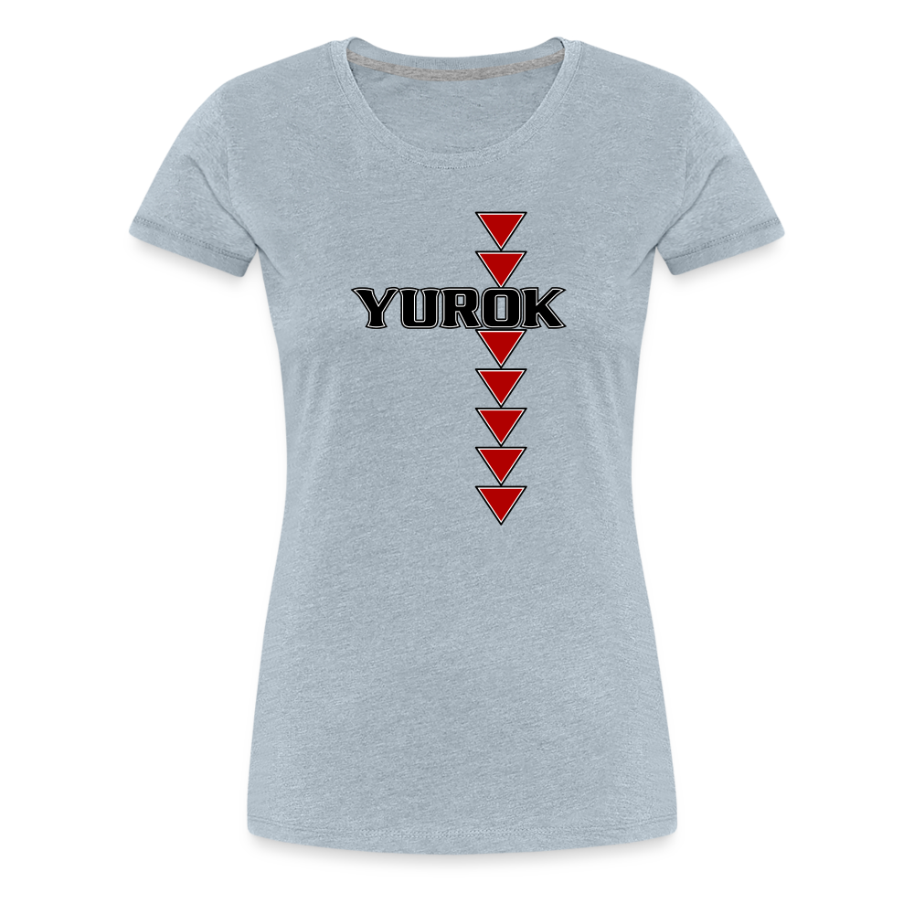 Yurok Sturgeon Back Women’s Premium T-Shirt - heather ice blue