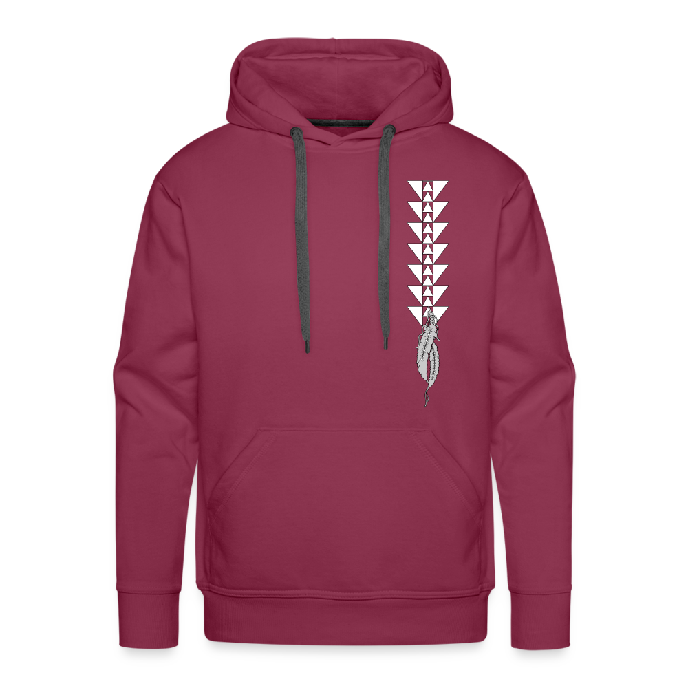 Native Raider Men’s Premium Hoodie - burgundy