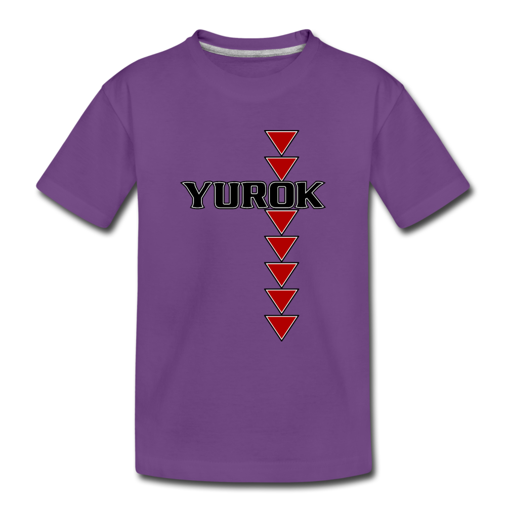 Yurok Sturgeon Back Kids' Premium T-Shirt - purple