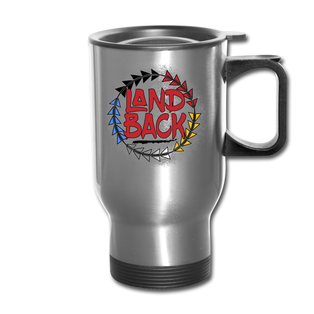 #LandBack Travel Mug - silver