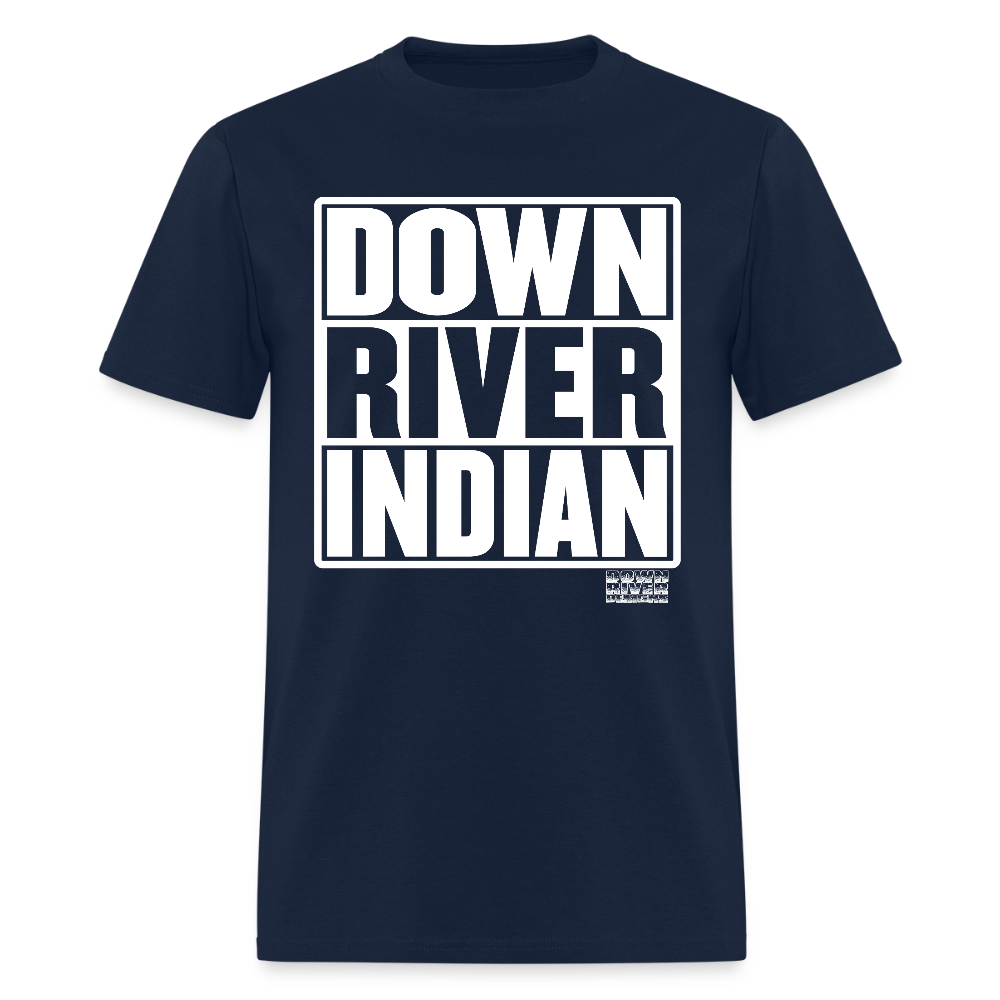 Down River Indian Tee - navy