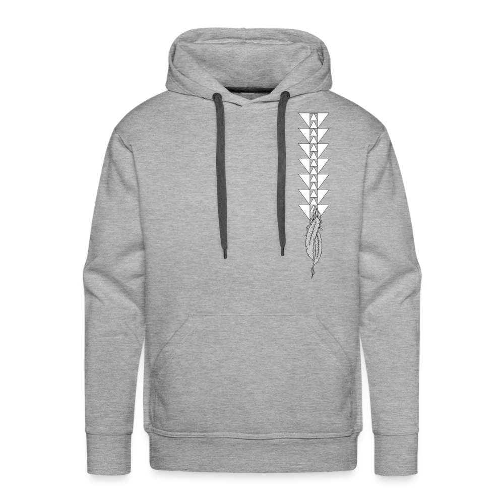 Native Raider Men’s Premium Hoodie - heather grey