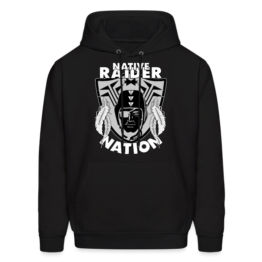 Native Raider Unisex Lightweight Terry Hoodie - black