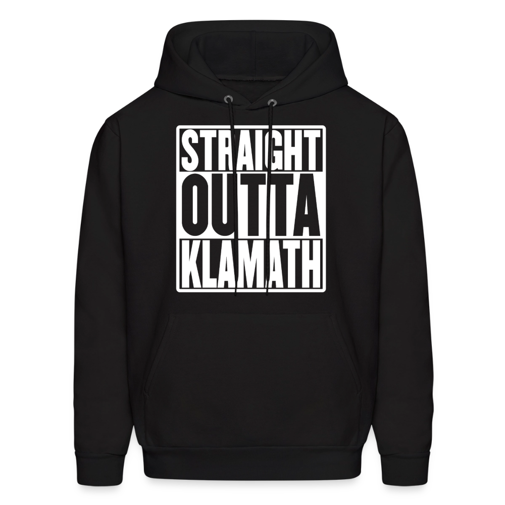 Straight Outta Klamath Men's Hoodie - black