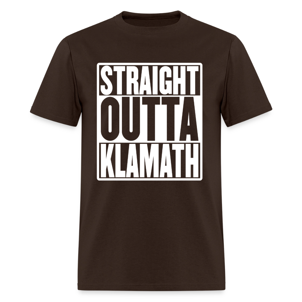 Straight Outta Klamath Men's T-Shirt - brown