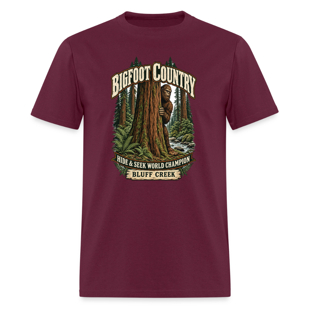 Bigfoot Country Hide & Seek World Champ Bluff Creek - burgundy