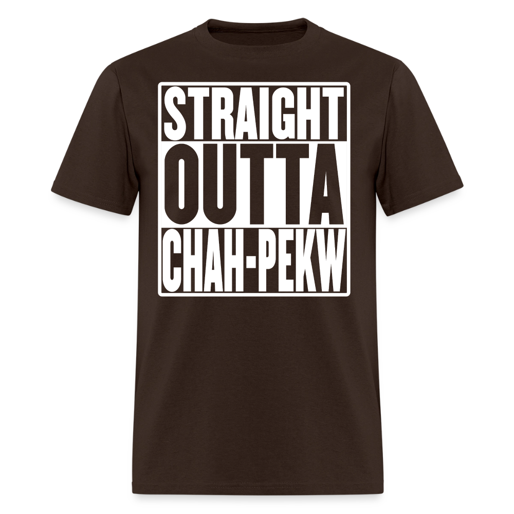 Straight Outta Chah-Pekw Men's T-Shirt - brown