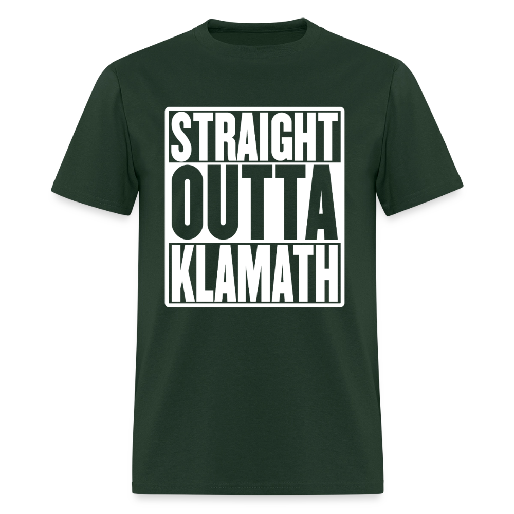 Straight Outta Klamath Men's T-Shirt - forest green