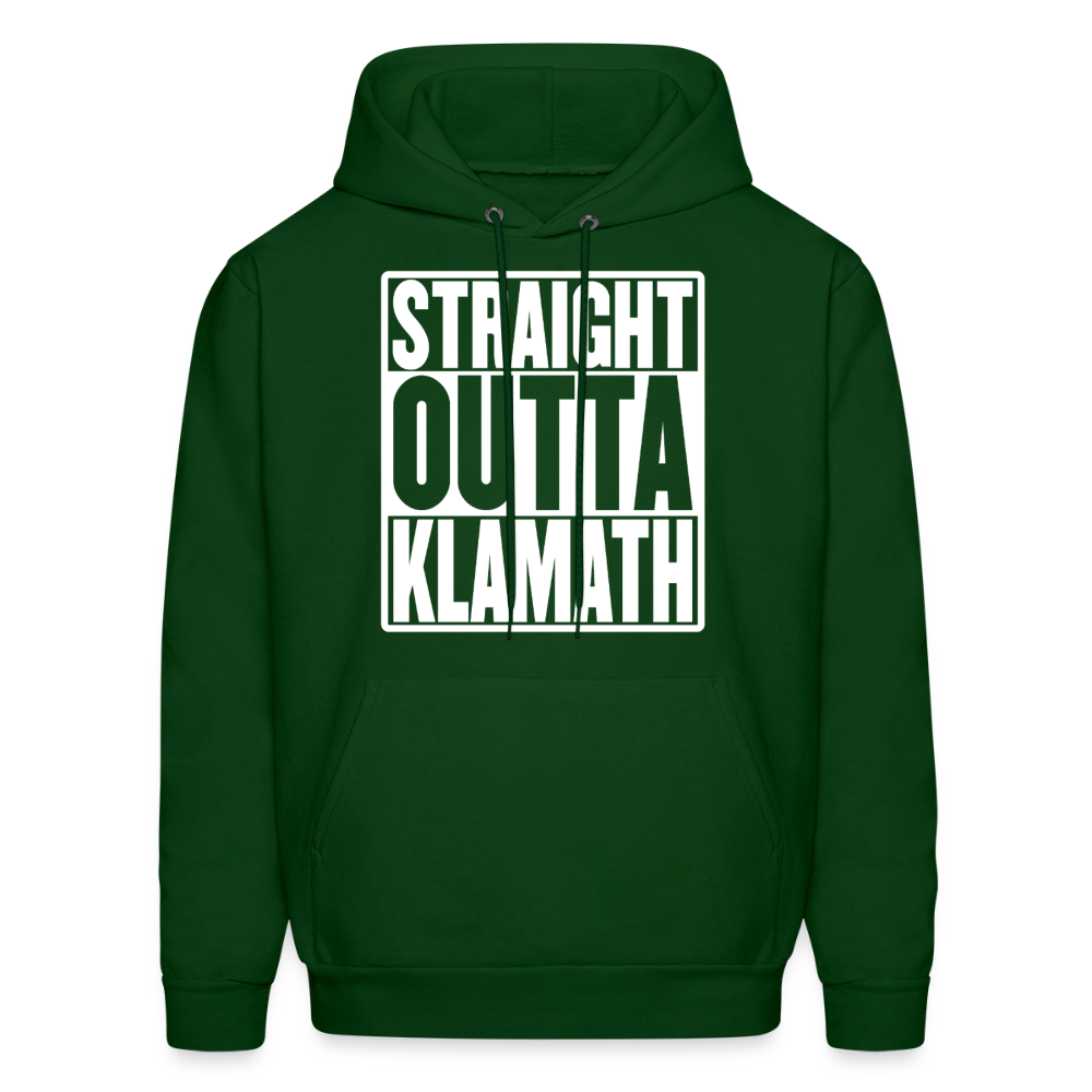 Straight Outta Klamath Men's Hoodie - forest green