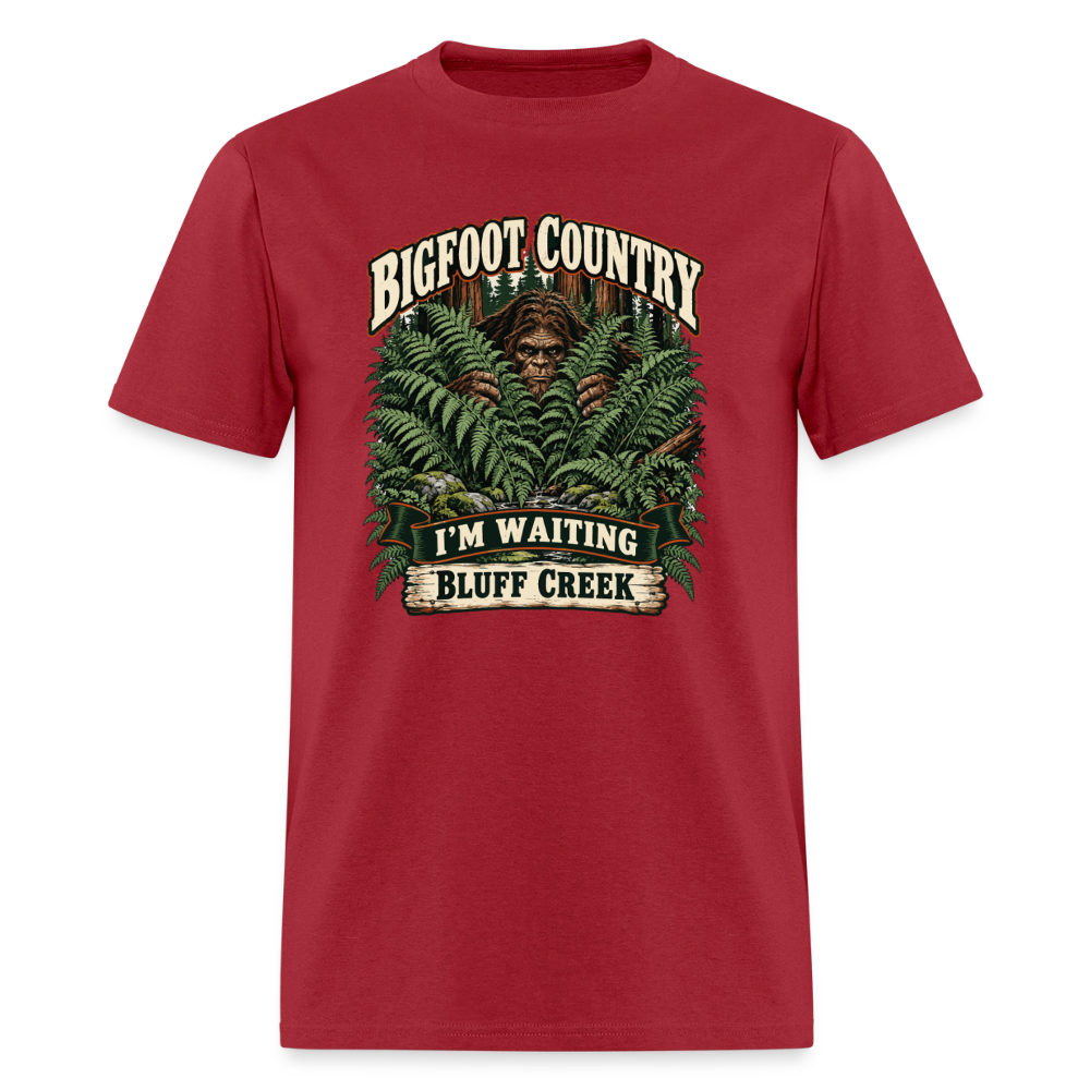 Bigfoot Country Waiting Bluff Creek - true red