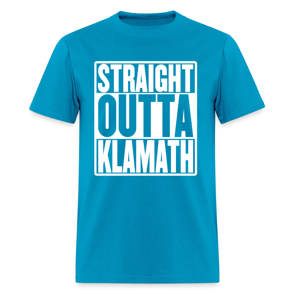 Straight Outta Klamath Men's T-Shirt - turquoise