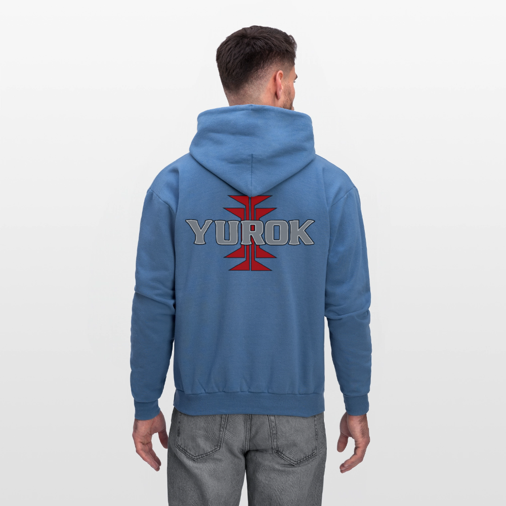 Yurok with Frogs Foot Men's Hoodie - denim blue