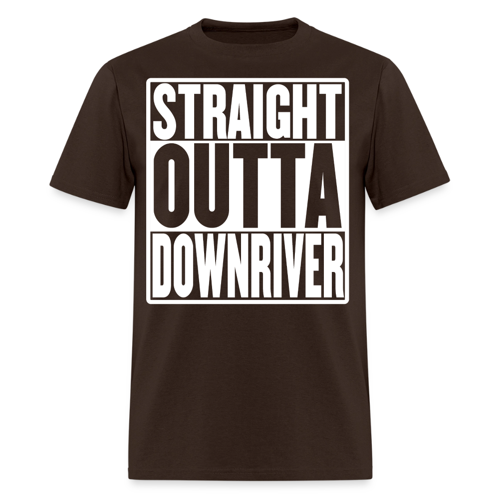 Straight Outta Downriver T-Shirt - brown