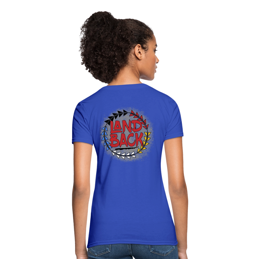 Land Back Women's T-Shirt - royal blue