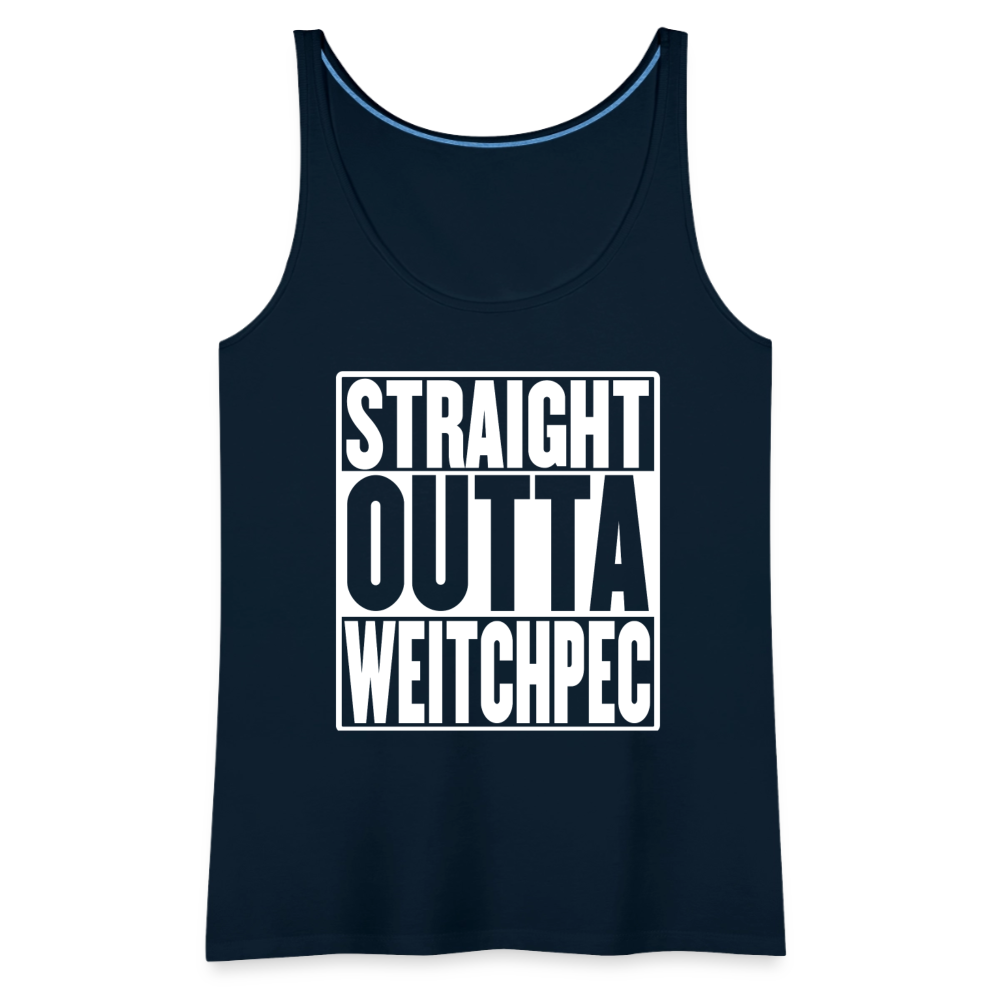 Straight Outta Weitchpec Women’s Premium Tank - deep navy