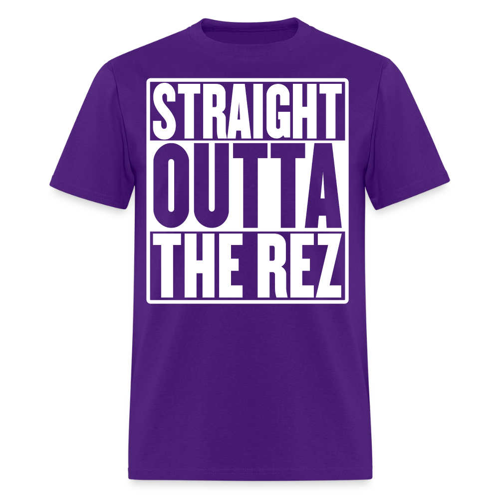 Straight Outta The Rez T-Shirt - purple