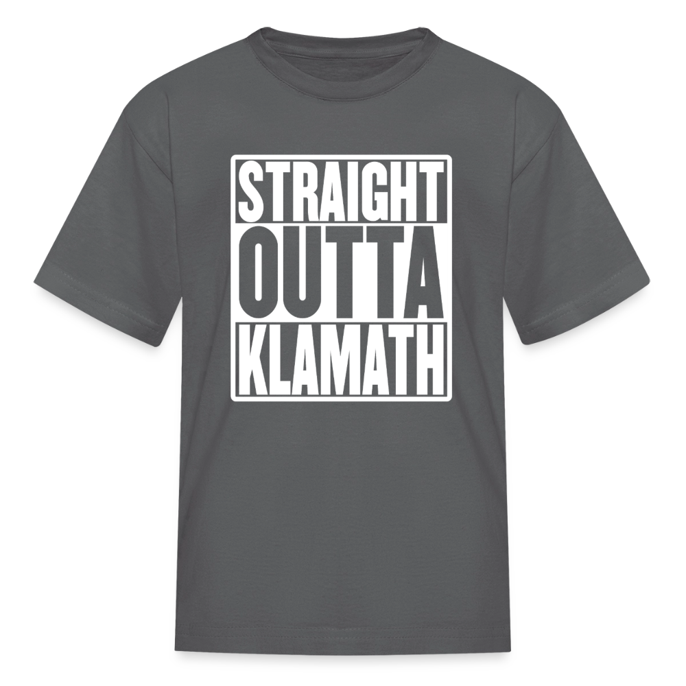 Straight Outta Klamath Kids' T-Shirt - charcoal
