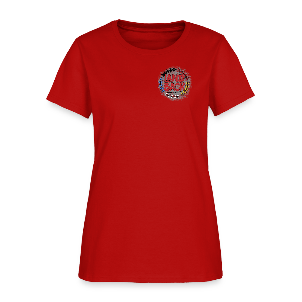 Land Back Women's T-Shirt - red