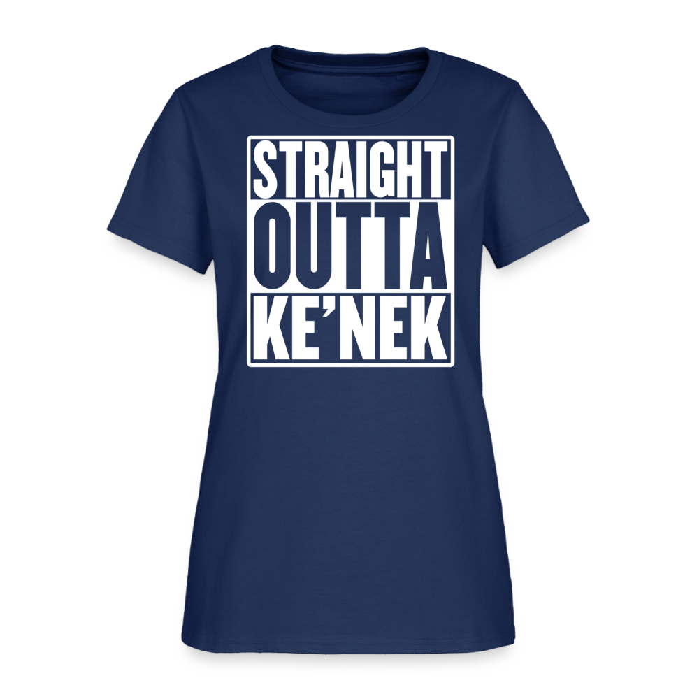 Straight Outta Ke’nek Women’s T-Shirt -  blue dusk