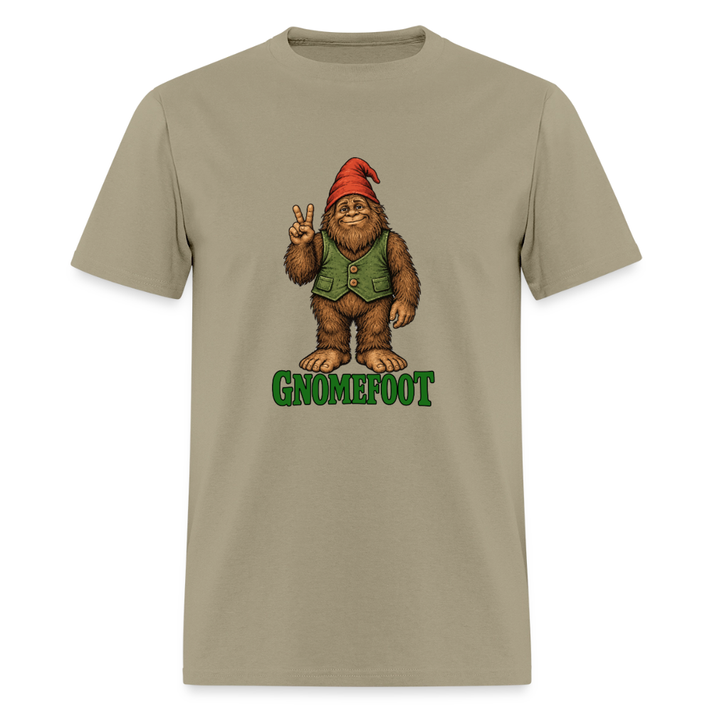 Gnomefoot. Men's T-Shirt - khaki