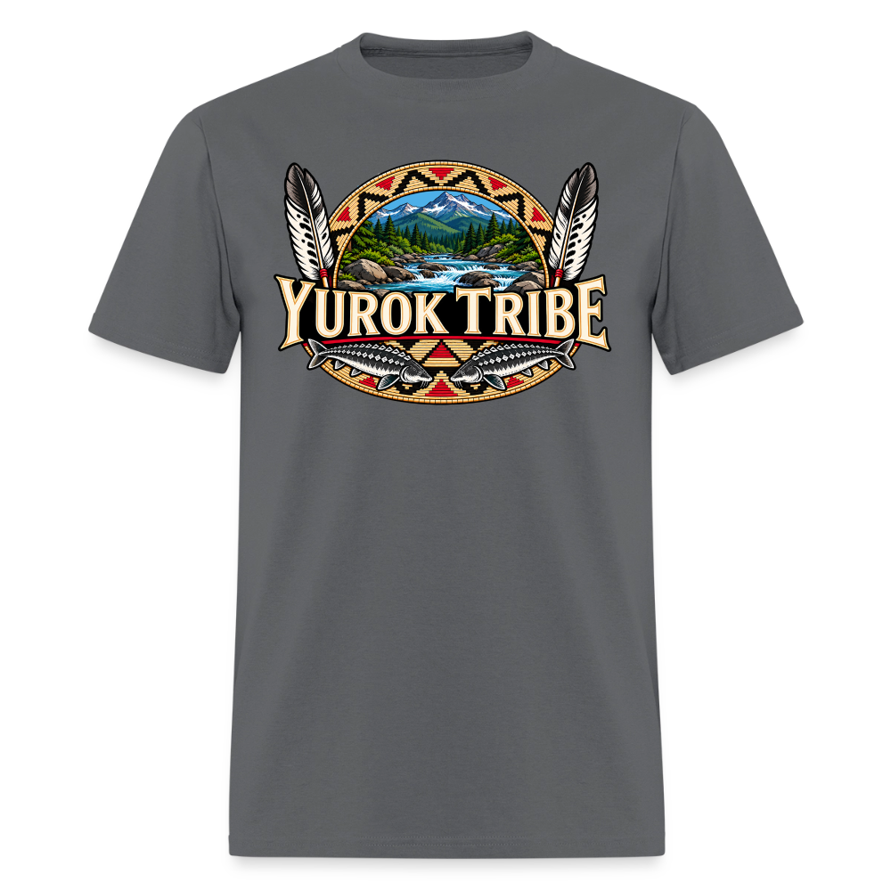 Yurok Tribe Sturgeon Men's T-Shirt - charcoal