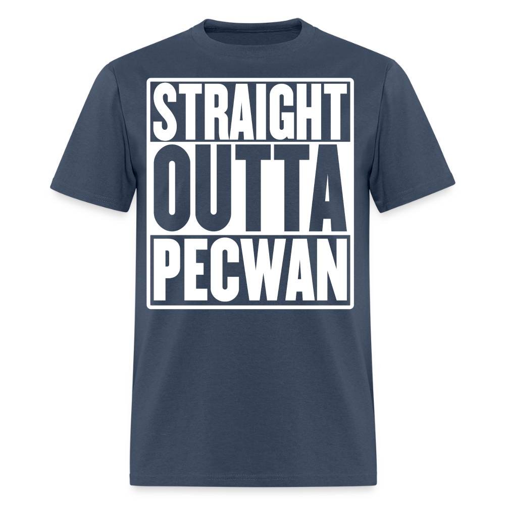 Straight Outta Pecwan Men's T-Shirt -  blue dusk