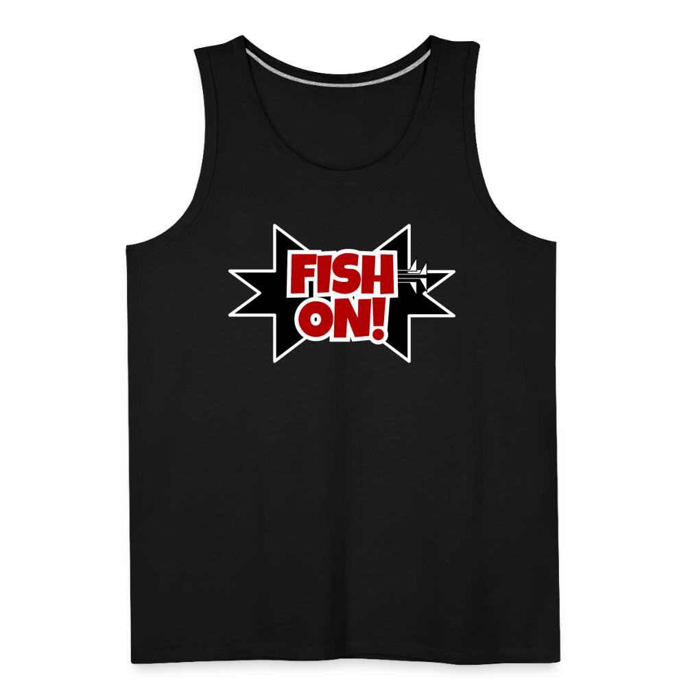 FISH ON! Men’s Premium Tank - black
