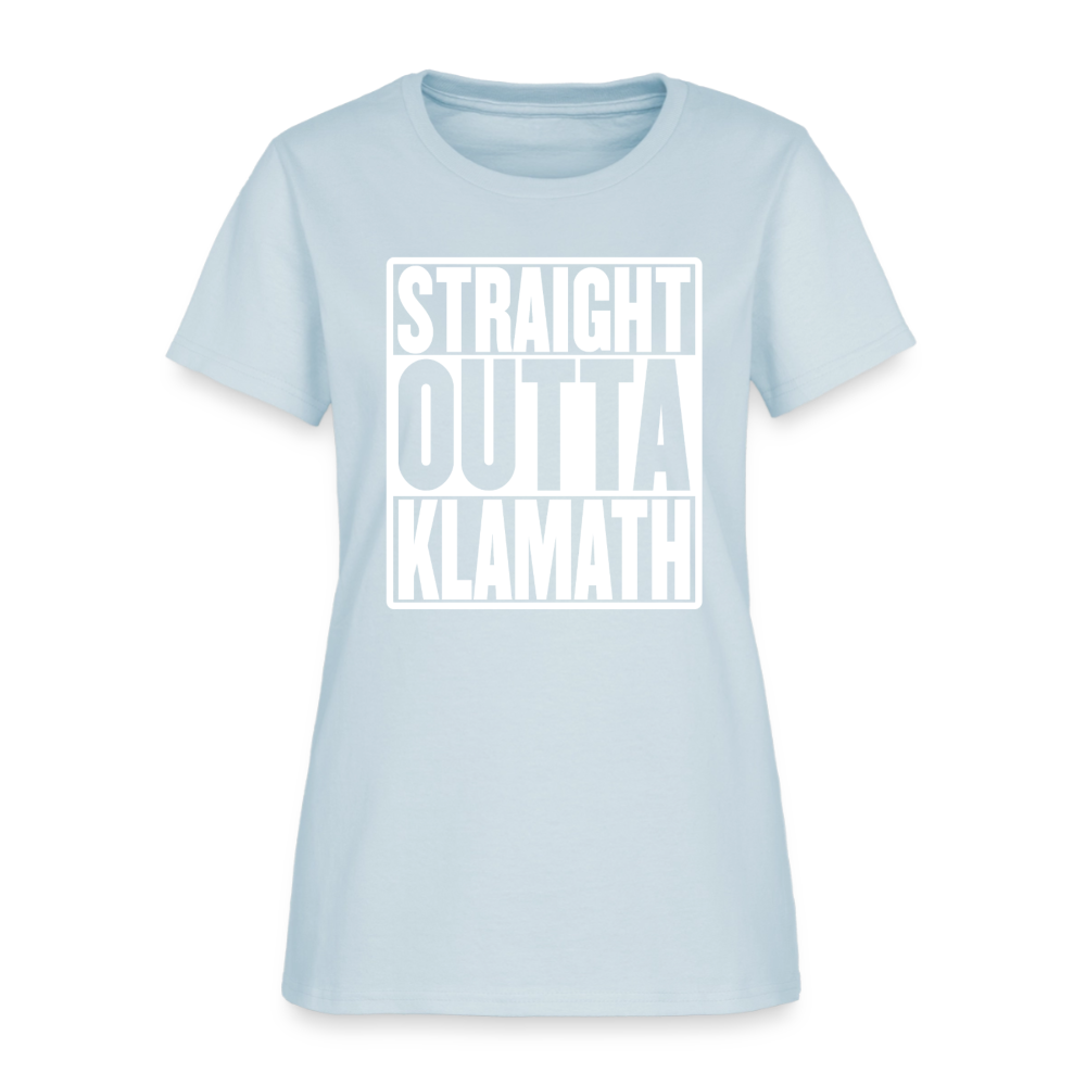 Straight Outta Klamath Women's T-Shirt - light blue