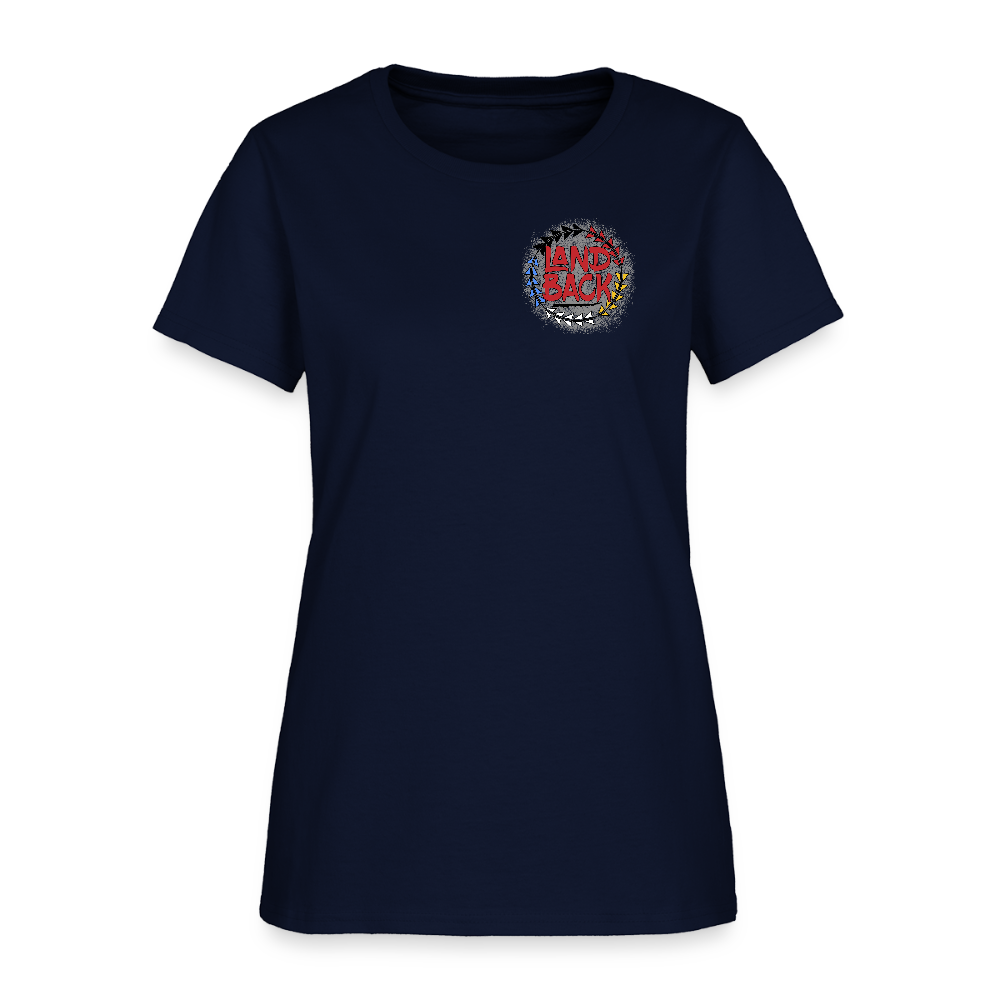Land Back Women's T-Shirt - navy