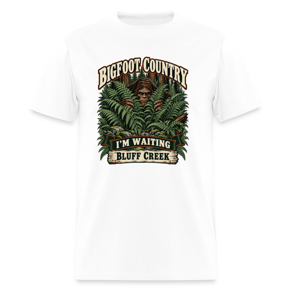 Bigfoot Country Waiting Bluff Creek - white