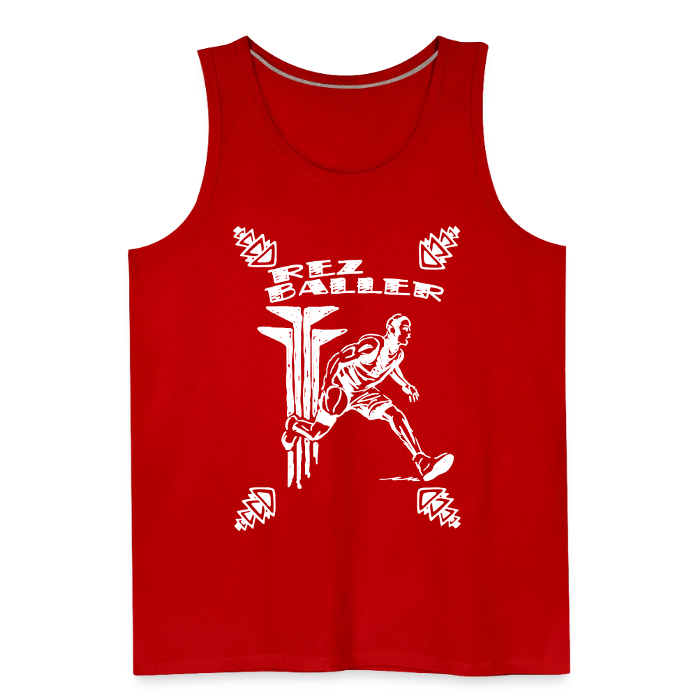 Rez Baller Men’s Premium Tank - red