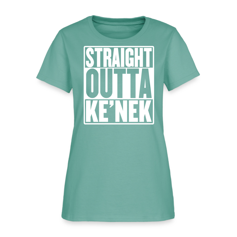 Straight Outta Ke’nek Women’s T-Shirt - aquatic