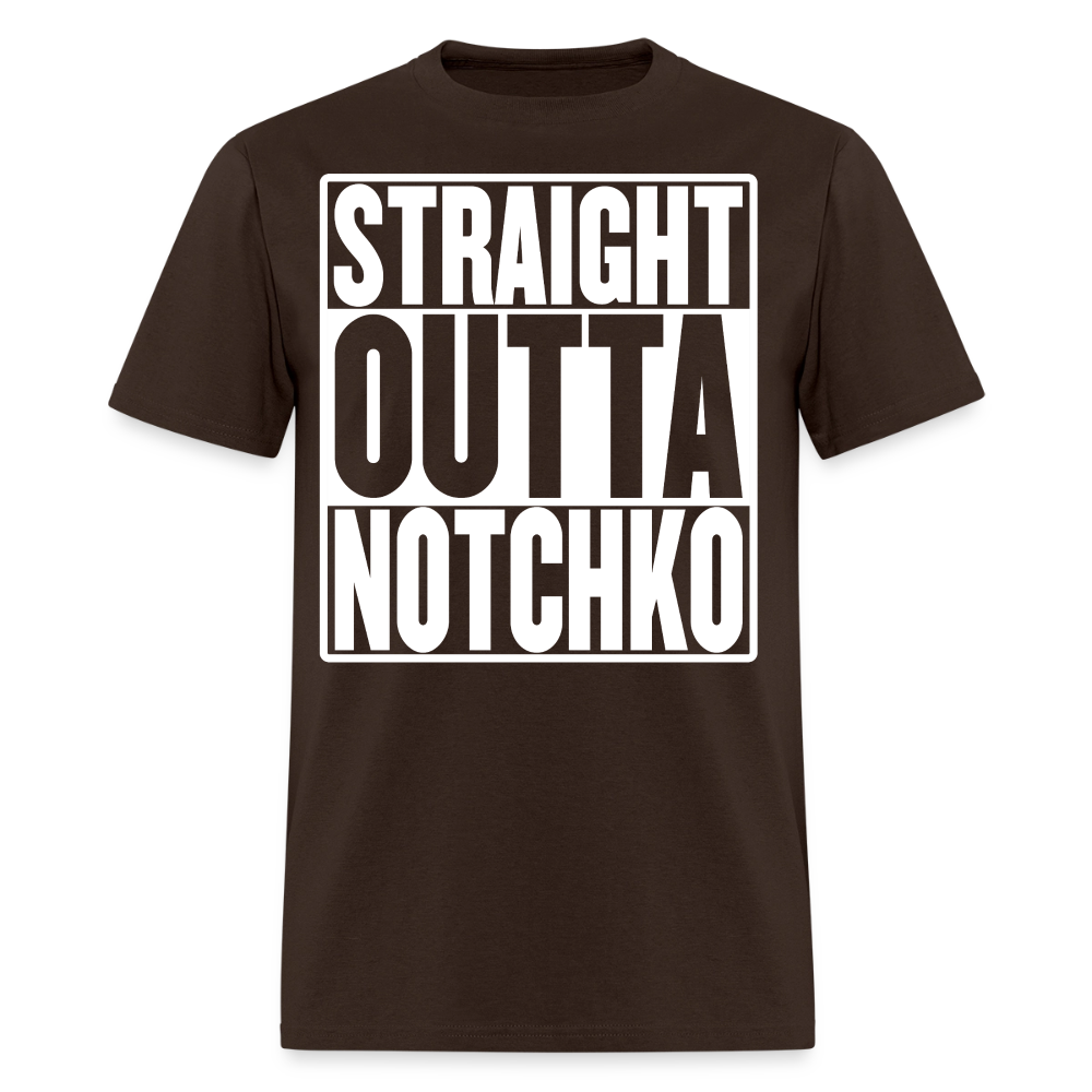 Straight Outta Notchko Men's T-Shirt - brown