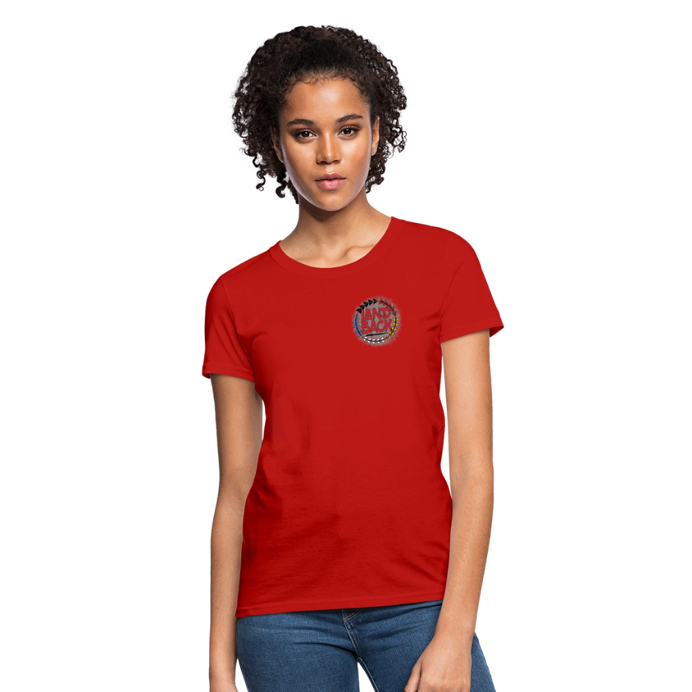 Land Back Women's T-Shirt - red