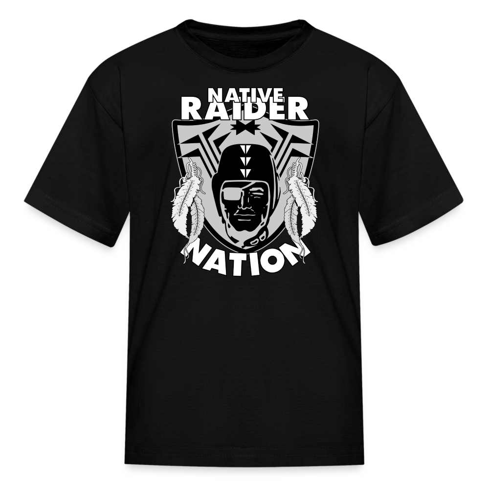 Native Raider Kids' T-Shirt - black