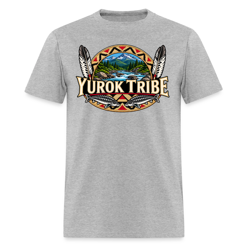 Yurok Tribe Sturgeon Men's T-Shirt - heather gray