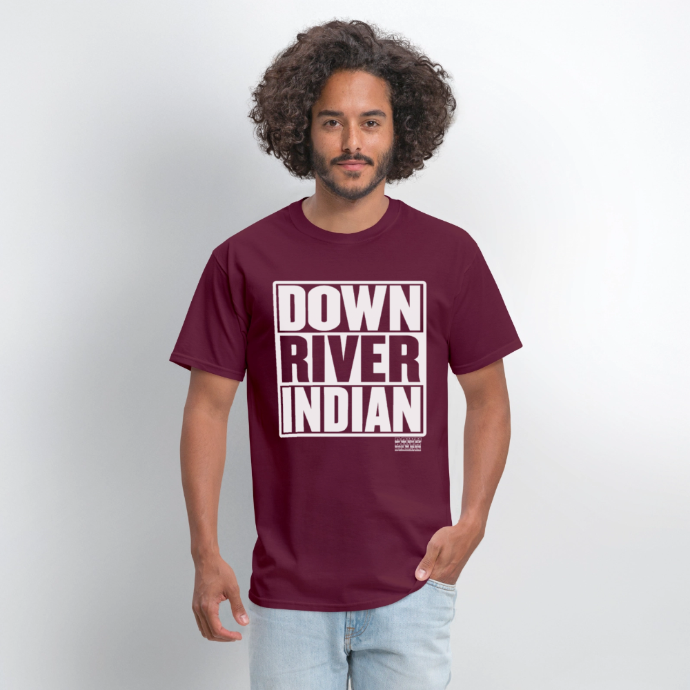 Down River Indian Tee - burgundy