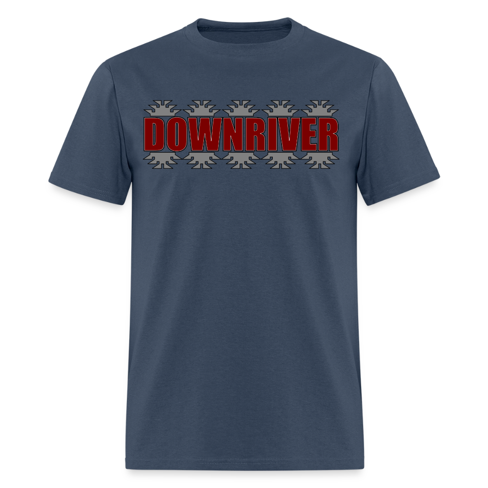 Downriver Frogs Foot Men's T-Shirt -  blue dusk