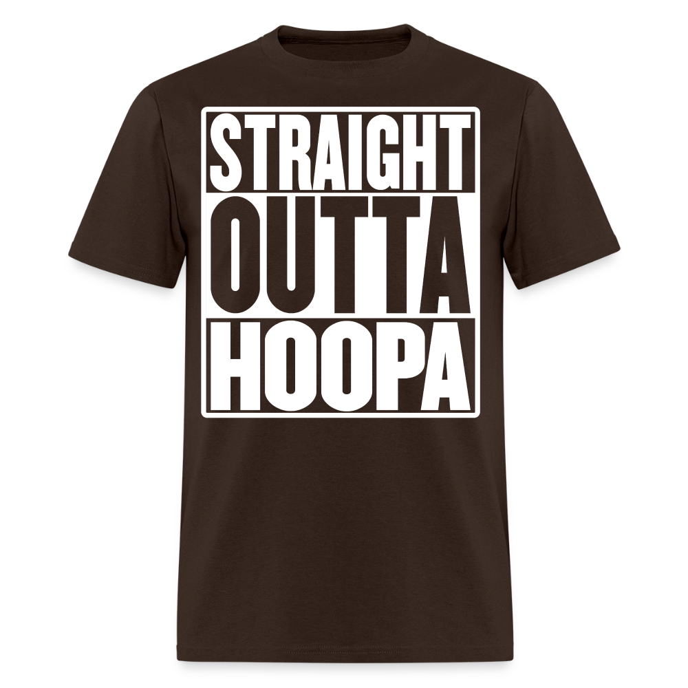 Straight Outta Hoopa Men's T-Shirt - brown