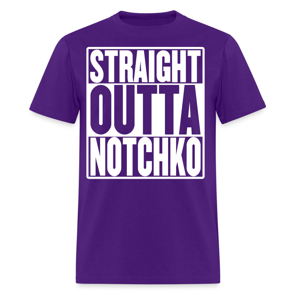 Straight Outta Notchko Men's T-Shirt - purple
