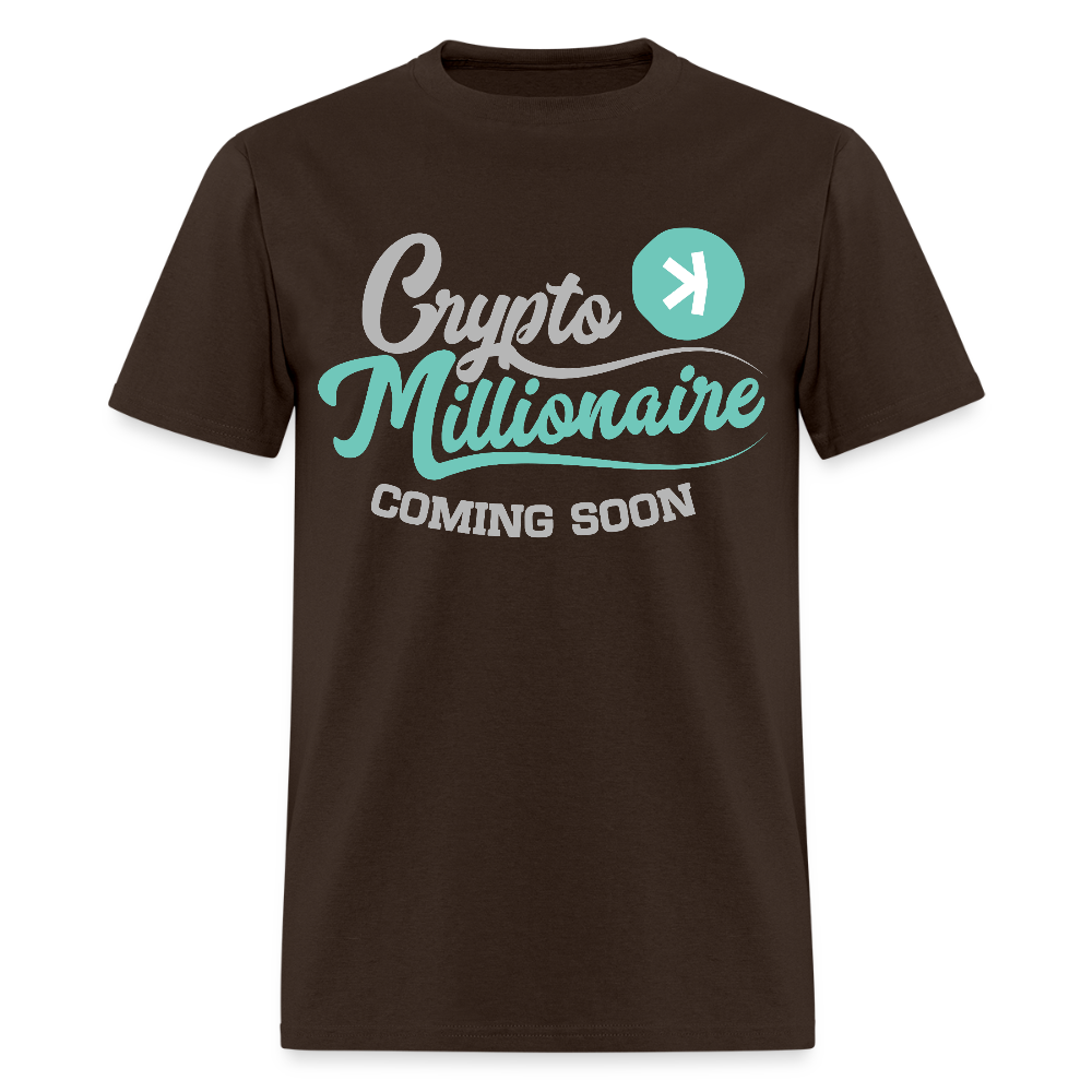 Crypto Millionaire Coming Soon Kaspa Logo - brown