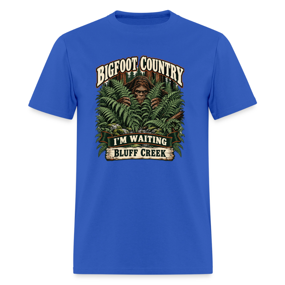 Bigfoot Country Waiting Bluff Creek - royal blue