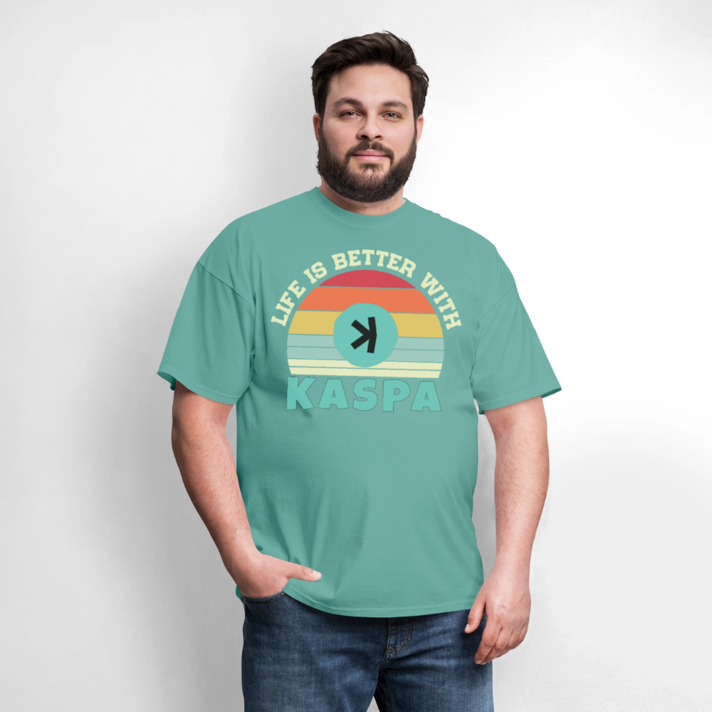 Life is better with Kaspa T-shirt - aquatic