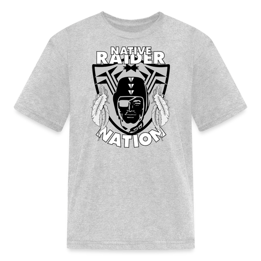 Native Raider Kids' T-Shirt - heather gray