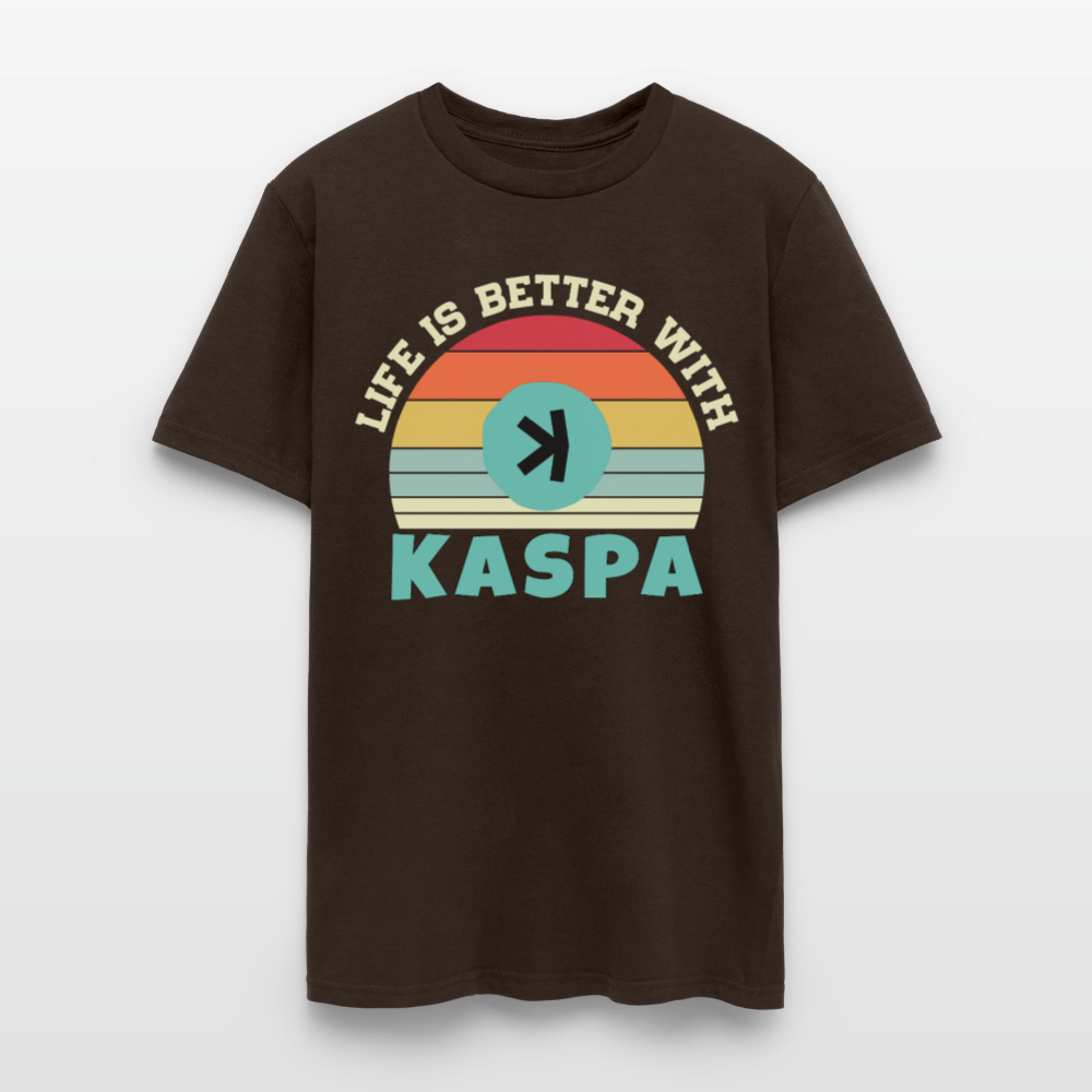 Life is better with Kaspa T-shirt - brown