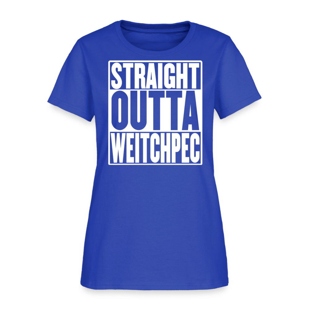 Straight Outta Weitchpec Women’s T-Shirt - royal blue